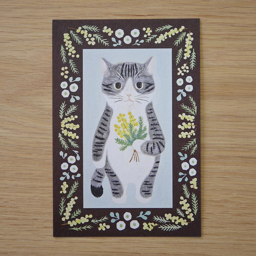 Saba White - Cat in a picture book series- 4Legs postcards