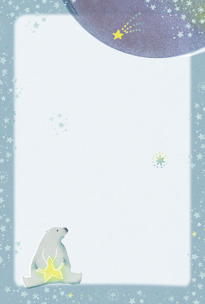 Polar Bears and Starry Skies - Frontia postcard pad