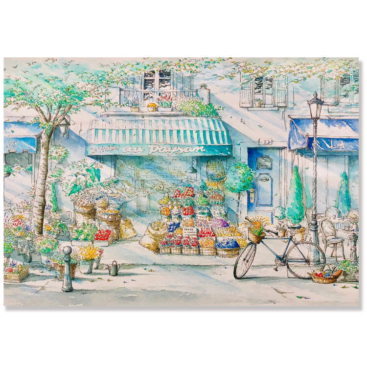 Spring Pattern - Stage - Shinya Uchida Postcard