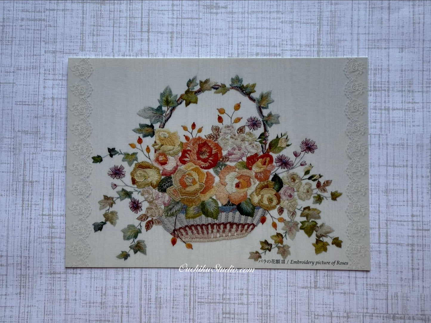 Rose Flower Frame III - Totsuka Shisyu postcard