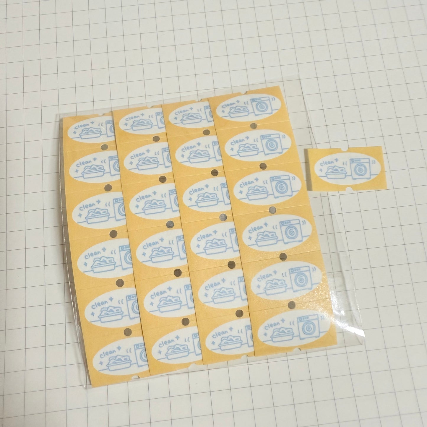 Laundry - Abai Design白教授研究所 - 24 labeler stickers sampler