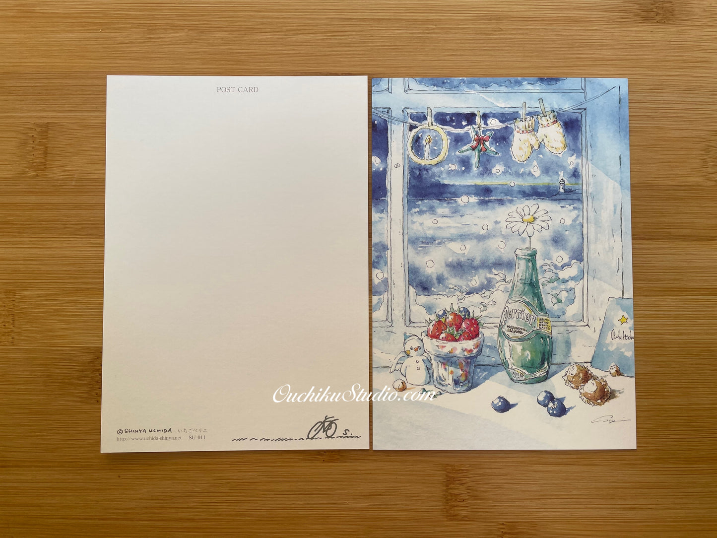 いちごペリエ - Merry Christmas- Shinya Uchida Postcard