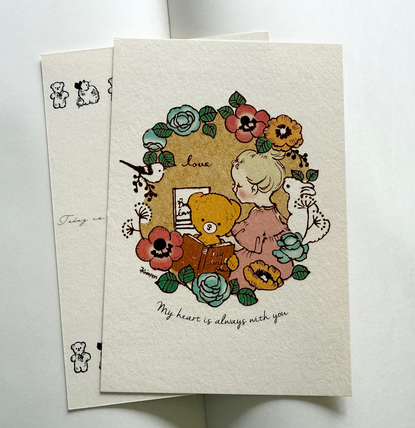 Reading <复刻> - Krimgen postcard