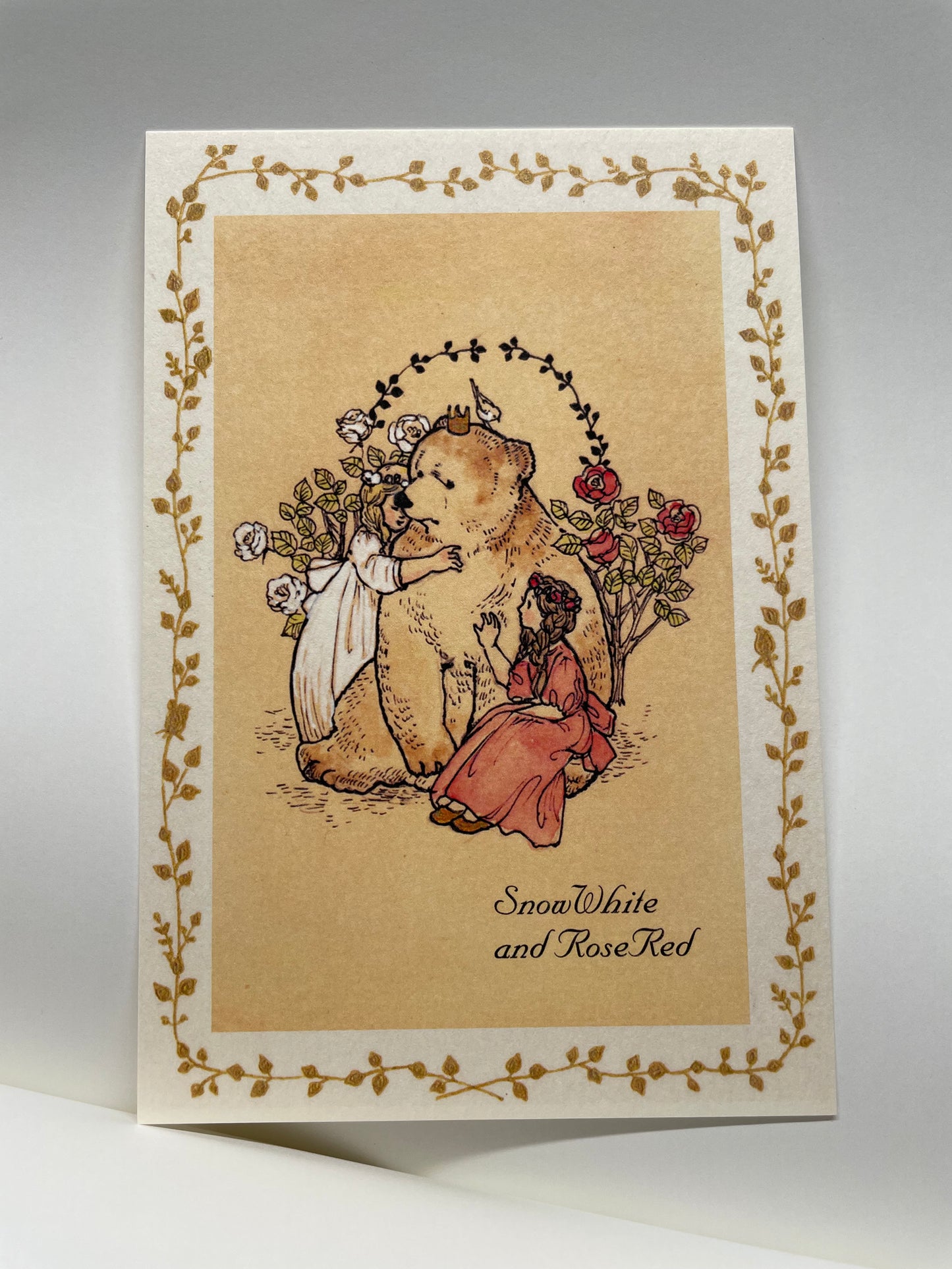 SnowWhite and Red Rose - Krimgen postcard