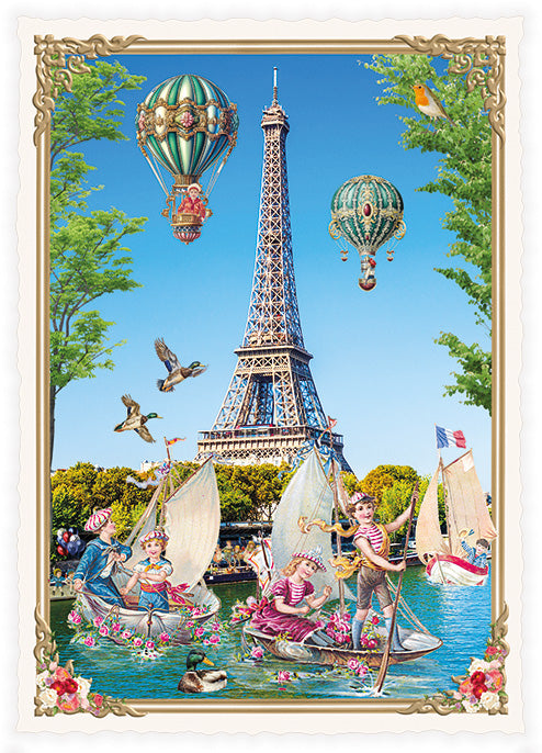 La France, Paris, Eiffel Tower, Boats - PK1241