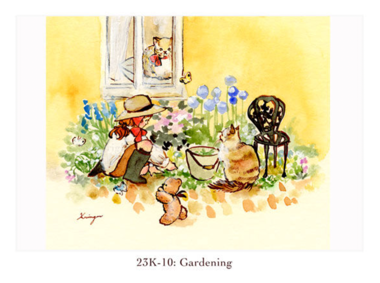 Gardening - Krimgen postcard