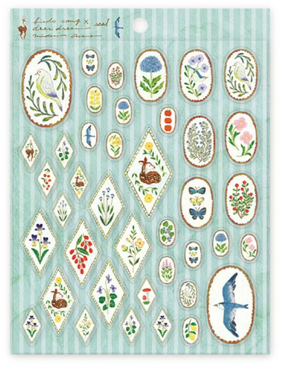 Birds Song and Deer Dream - Midori Asano stickers