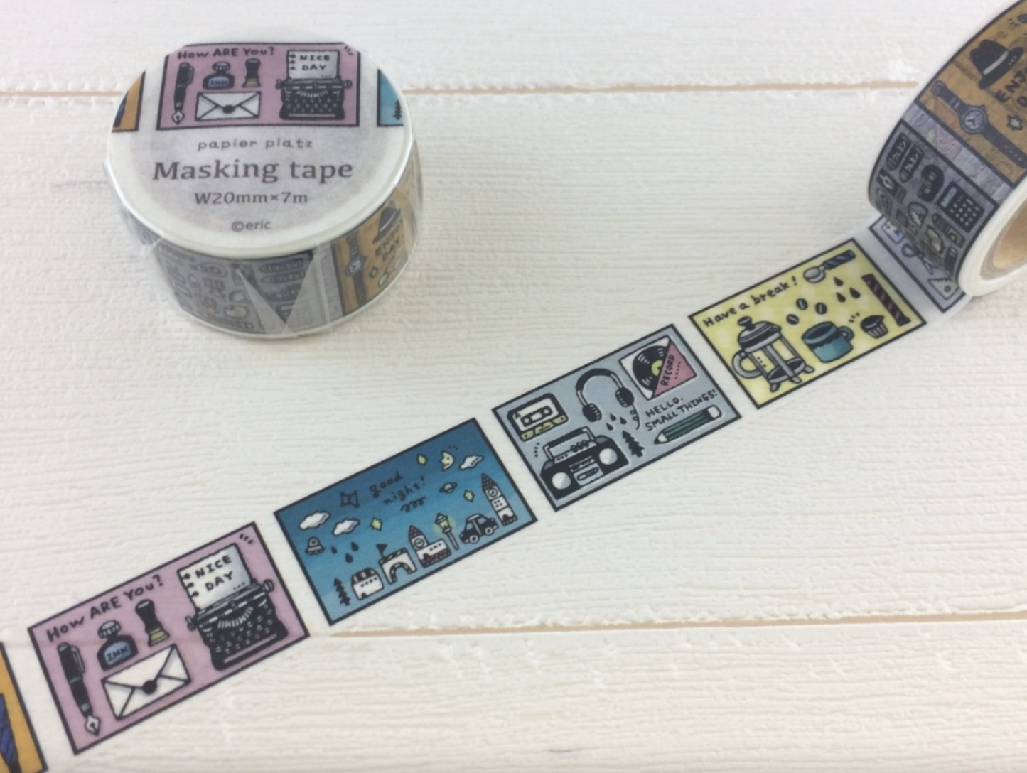 Days - washi tape - Eric Small Things x Papier Platz