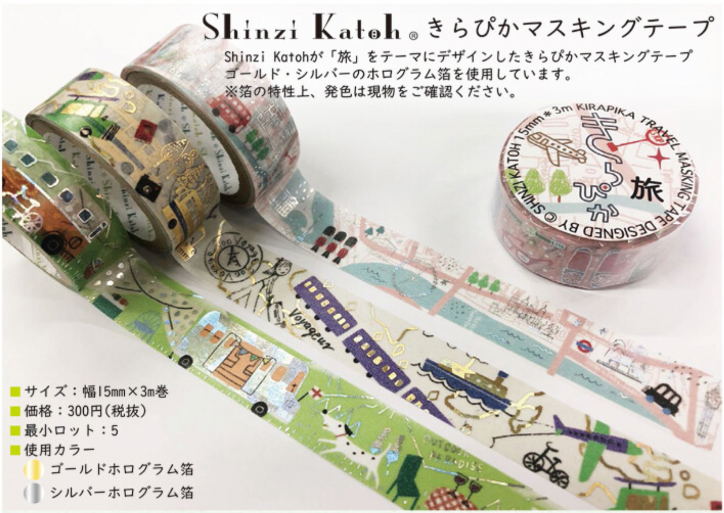 TRAVEL - 银河铁道夜 - SHINZI KATOH Washi Tape