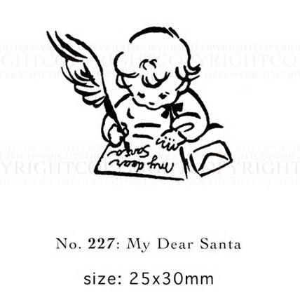 "My Dear Santa” - Krimgen Rubber Stamp