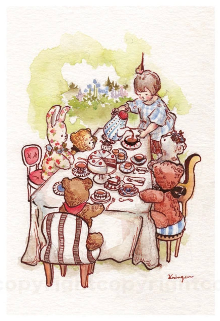 Tea time - Krimgen postcard