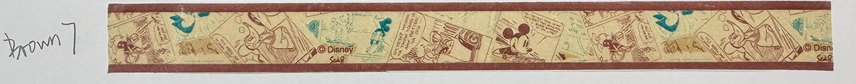 Washi Tape Sampler - 0.5m - brown collection 2