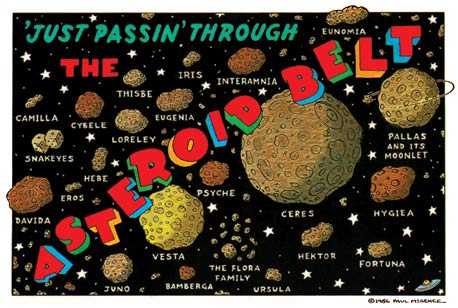 Just Passin' Through The Asteroid Bel - Visual Vacations postcard