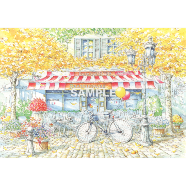 Balloon Cafe - Shinya Uchida Postcard