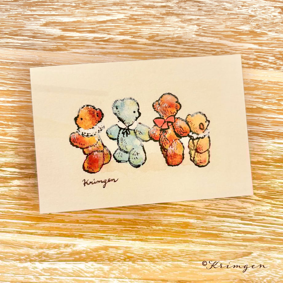 Happy Bears - Krimgen postcard