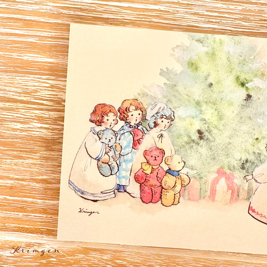 Three Kinds Seeing Angels - Krimgen postcard