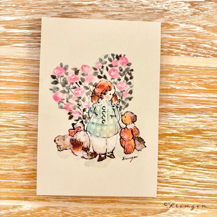 Red Roses - Krimgen postcard