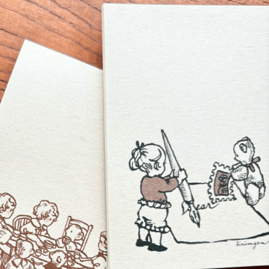 Writing a Letter (Brown) - Krimgen Memo Pad
