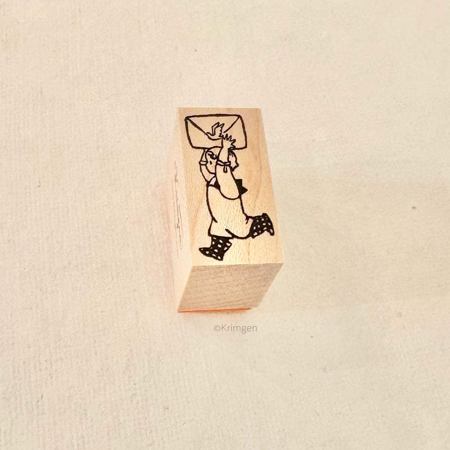 Carrying a Letter - Krimgen Rubber Stamp