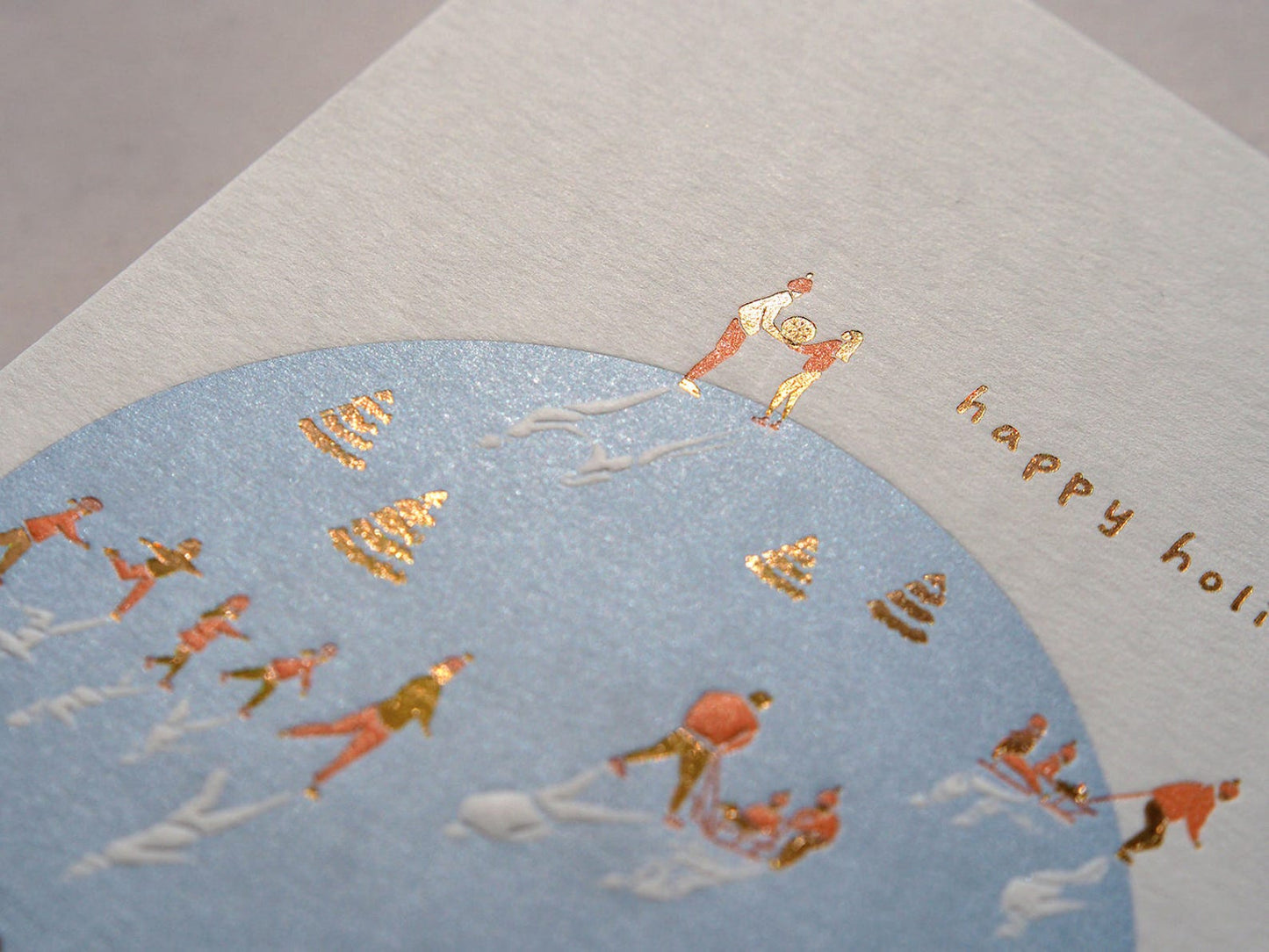 Christmas Globe - letterpress Christmas Card - Ditto Ditto