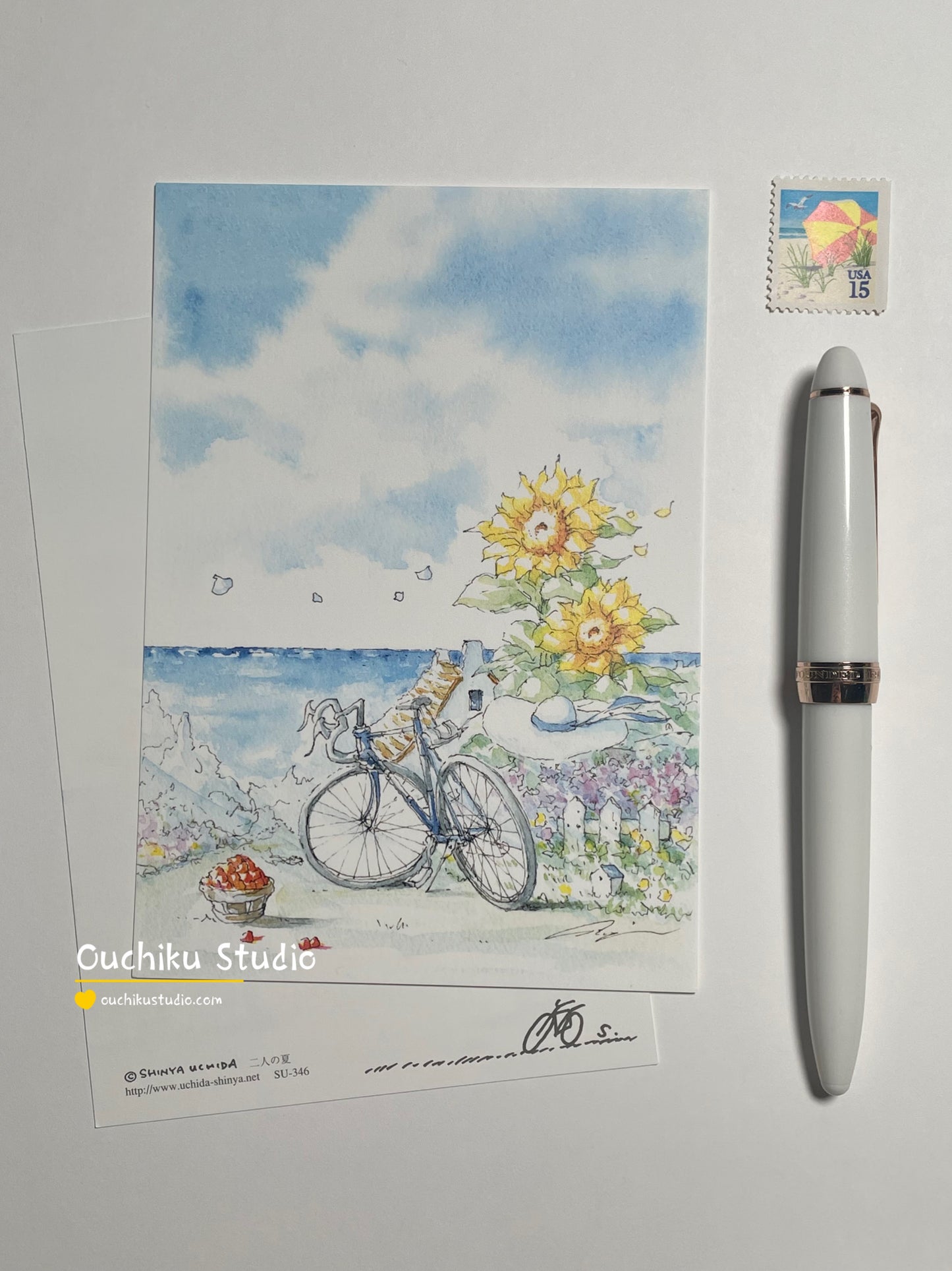 二人の夏 - Shinya Uchida Postcard