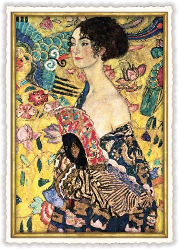 Dame mit Fächer (Gustav Klimt 1917 – 1918) - PK962