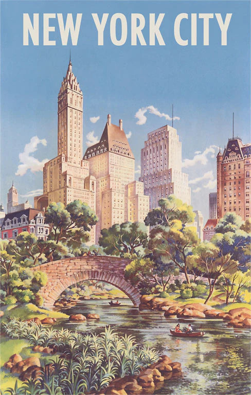 New York. Vintage Travel Poster. - PICRYL - Public Domain Media