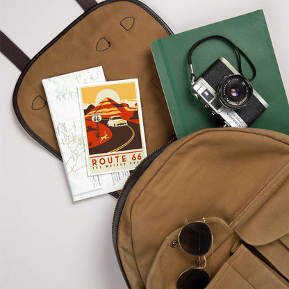 Route 66, Mother Road, Simplified - LanternPress postcard