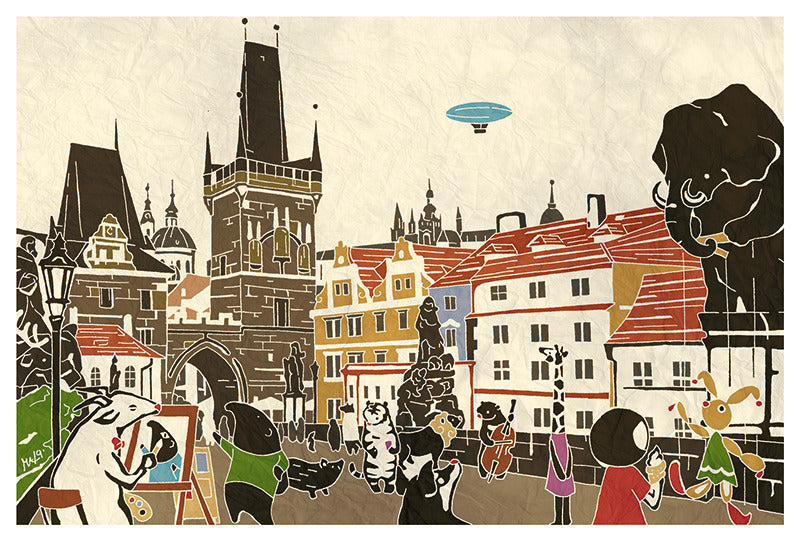 Prague - Czech Republic Europe1  - Adachi Masato - Who Mails postcard