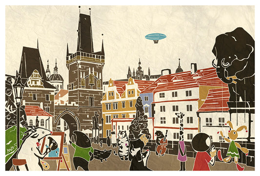 Prague - Czech Republic Europe1  - Adachi Masato - Who Mails postcard