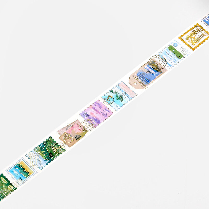 Post Office - Scenery - BGM Foil Stamping washi tape