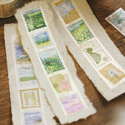 Post Office - Scenery - BGM Foil Stamping washi tape