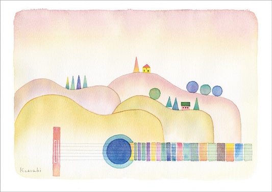 Summer over the hill - Kazuaki Yamada Postcard