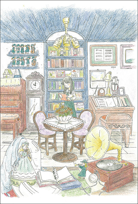 Musician's Room - Mina Kawai Postcard