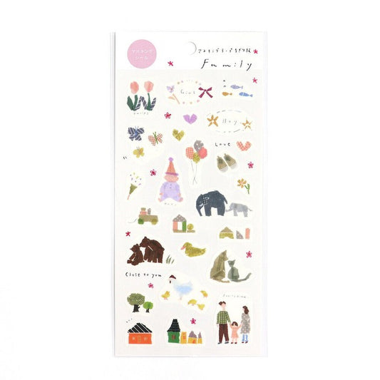 Family - Miki Tamura - Planner Stickers