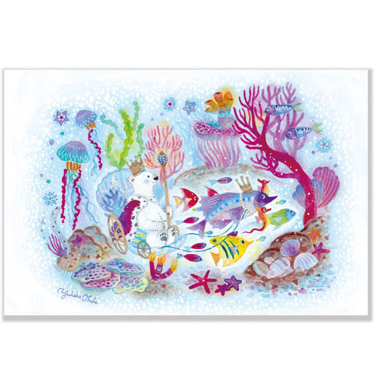 Summer, ocean coral - Yukako Ode Postcard