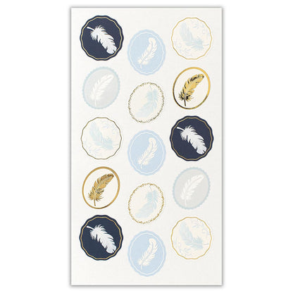 Pearl Seal Large Feather - Decorative Stickers - NB.co