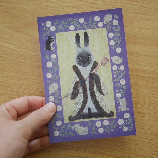 Rabbit Queen - 4Legs postcards