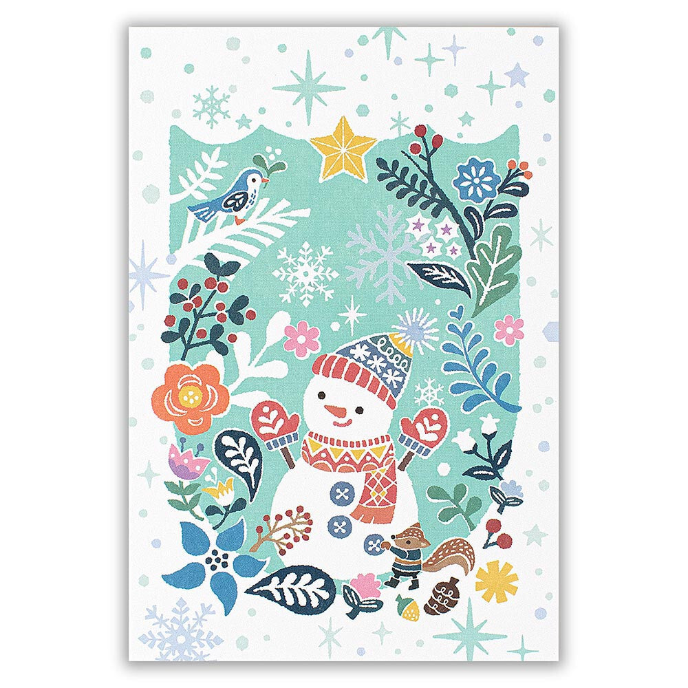 Winter Snowman - NB.co postcard