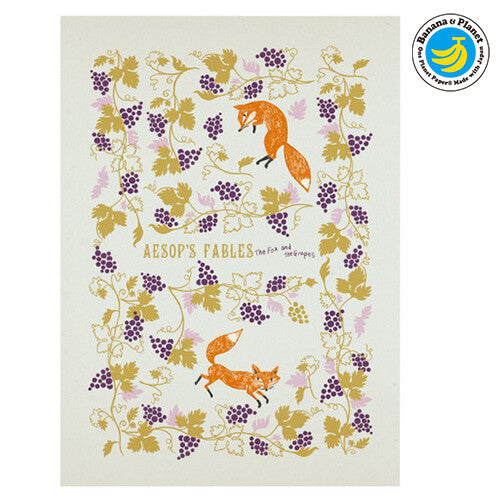 Aesop The Fox and the Grapes - Fairy Tale Gems Series - Shinzi Katoh Postcard