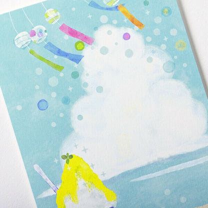 Chimes & Citrus Breeze - Summer Illustration Postcard