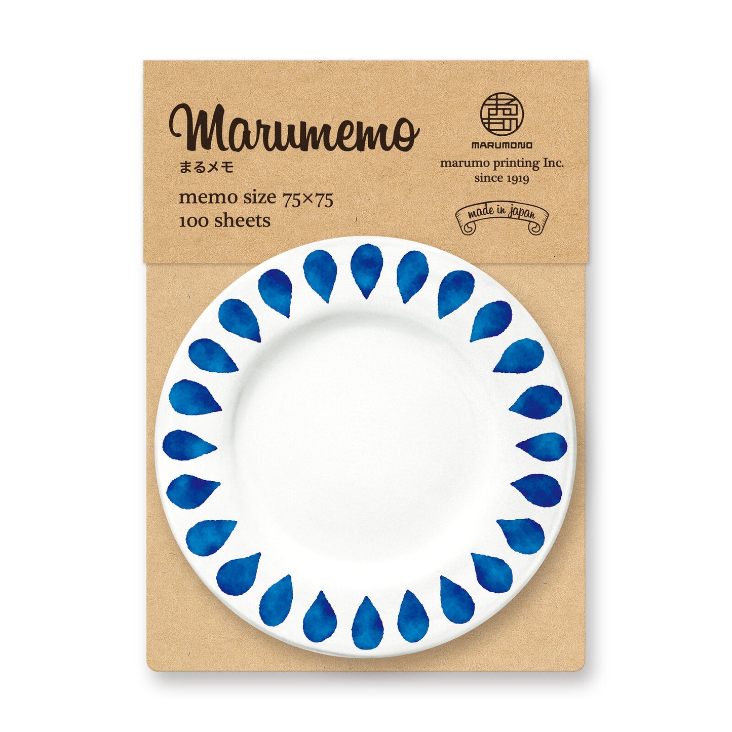 SHIZUKU - memo pad Marumemo Scandinavian Dish Collection
