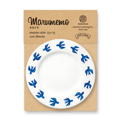 Bird - memo pad Marumemo Scandinavian Dish Collection