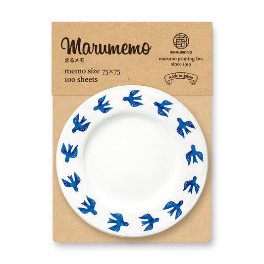 Bird - memo pad Marumemo Scandinavian Dish Collection