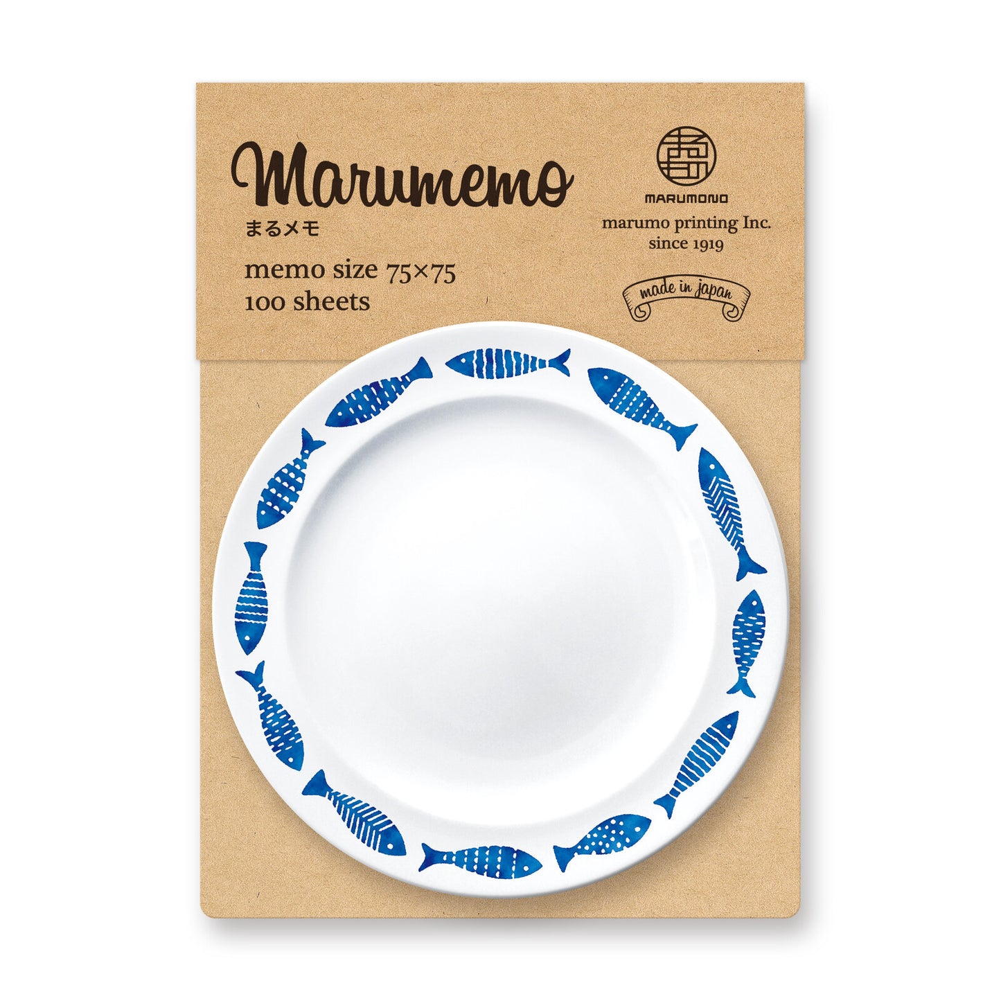 Fish - memo pad Marumemo Scandinavian Dish Collection
