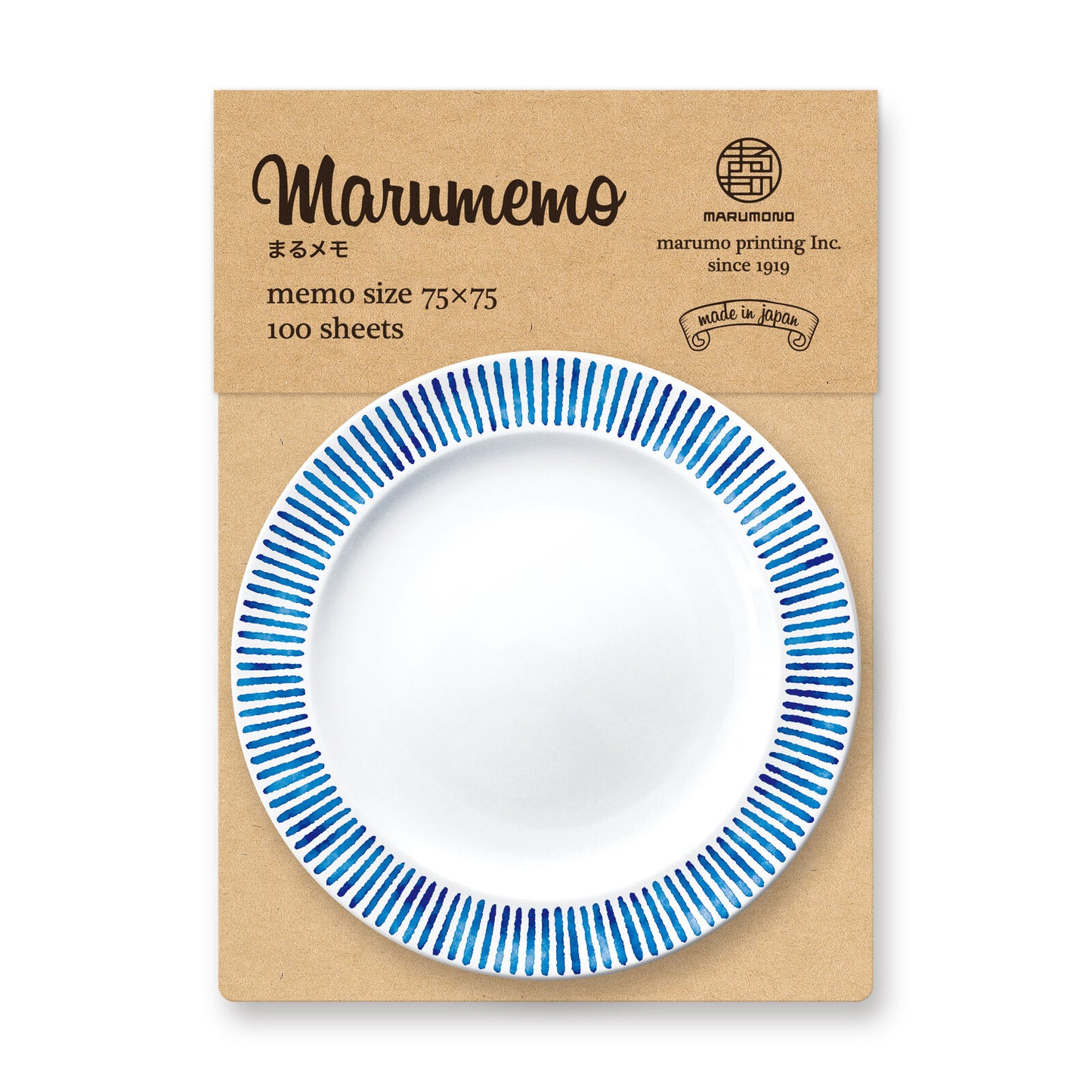 Line - memo pad Marumemo Scandinavian Dish Collection