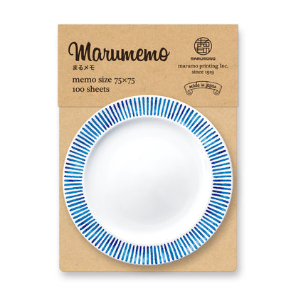 Line - memo pad Marumemo Scandinavian Dish Collection