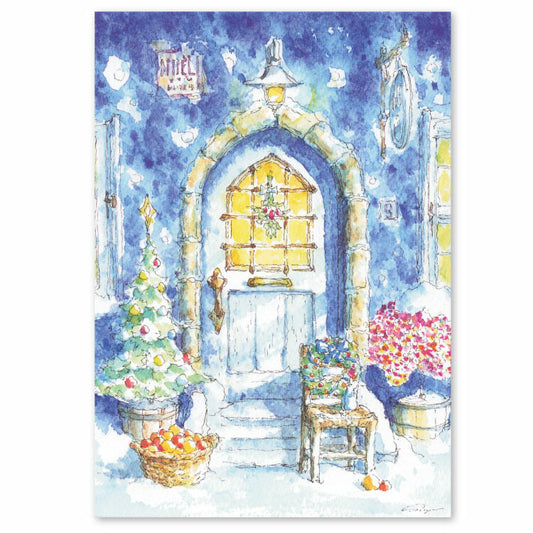 Noel's Window - Merry Christmas- Shinya Uchida Postcard