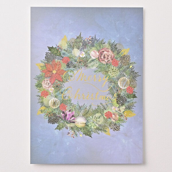 Christmas Wreath - EASE postcard