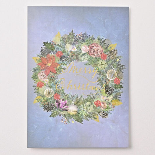Christmas Wreath - EASE postcard
